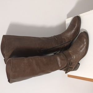Nero Giardini Brown Leather Tall Boot